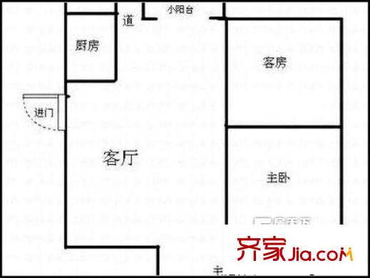 波托菲诺香山里二期 二居室 二房二厅一卫