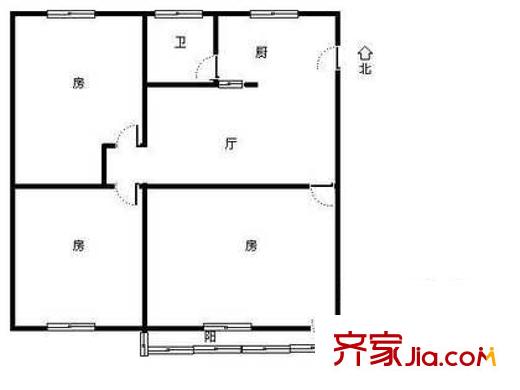 深圳 豪方卉园 户型图2