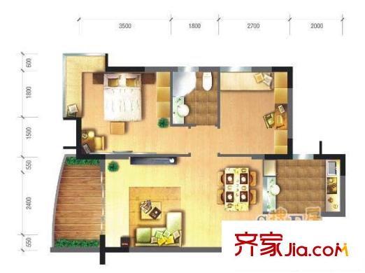 深圳南山豪庭户型图9