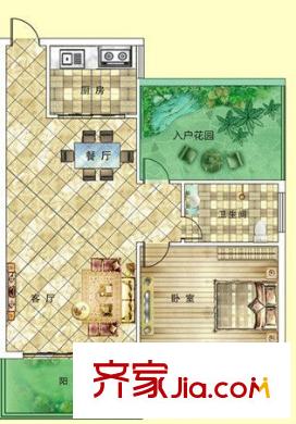 光谷青年城（還建房）戶型圖光谷青年城 2室 戶型圖 2室1廳1衛(wèi)1廚