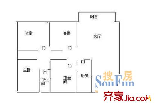 深圳 海印长城 户型图2
