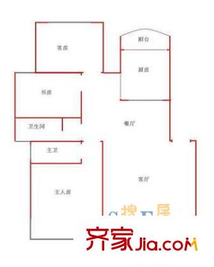 深圳 招商海月花园二期 户型图7