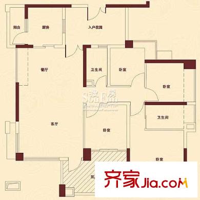 深圳龙园意境户型图4