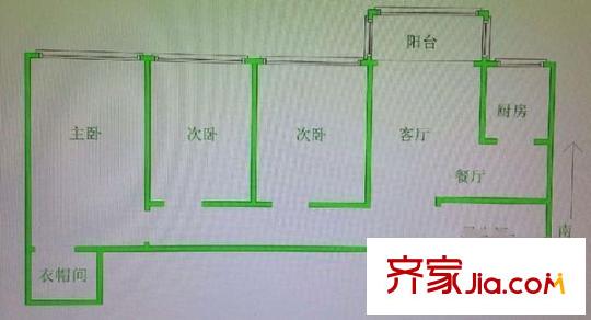 花好月園 3室 戶型圖
