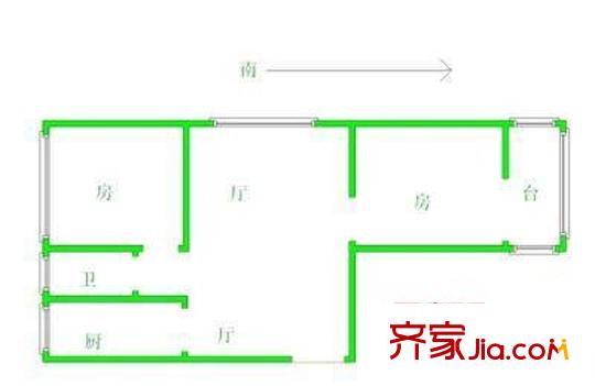花好月園 3室 戶型圖
