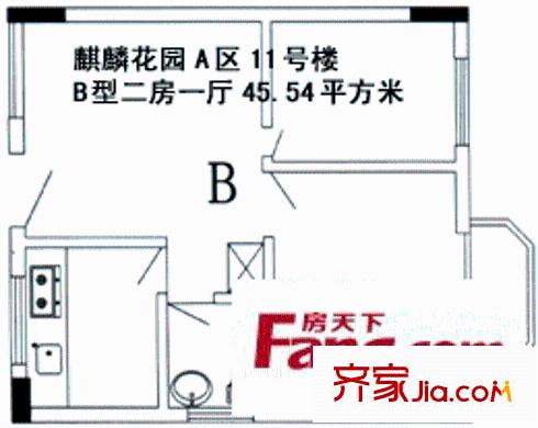 深圳麒麟花园二期户型图3