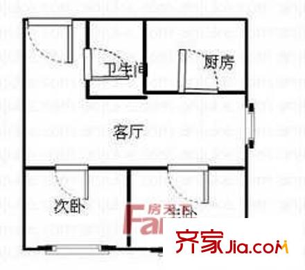 深圳 麒麟花园二期 户型图6