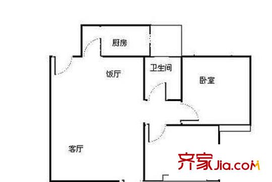 深圳 麒麟花园二期 户型图2