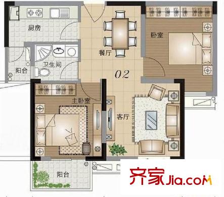 阳光花地 0室 户型图