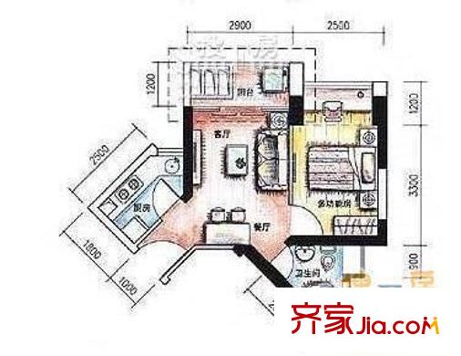 阳光花地 0室 户型图