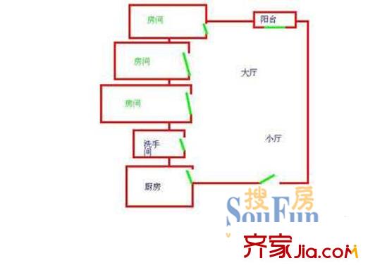 苏豪名厦 户型图12