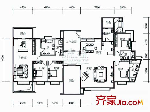 深圳东方盛世花园户型图14