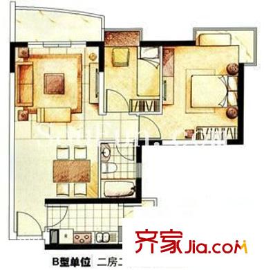 康达尔花园四期 0室 户型图