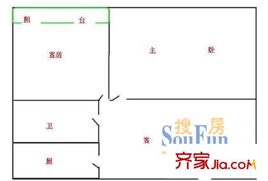 深圳 阳光翠园 户型图2
