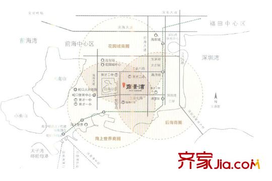 招商雍景湾交通图
