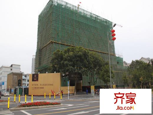 珑瑜实景图马路对面看项目实景(2011.1.15)