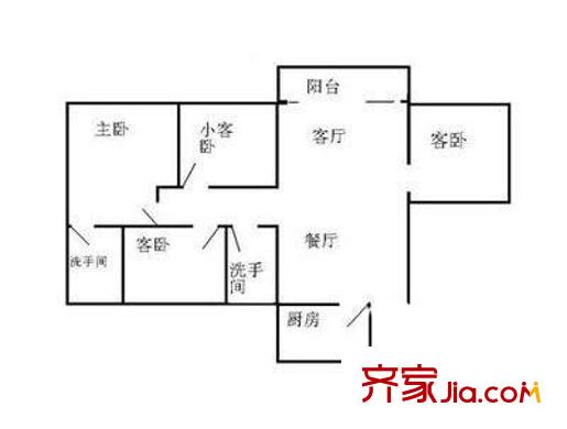 深圳 愉康花园 户型图5