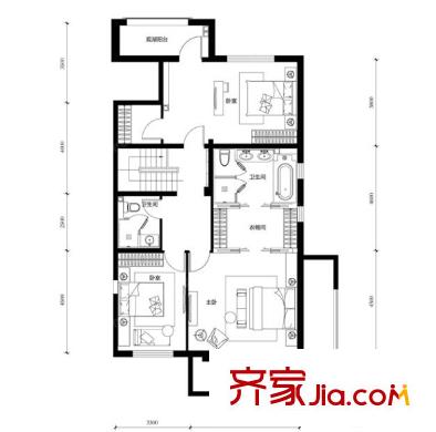 中環(huán)新天地戶型圖3室2廳 3室2廳