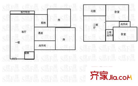 半岛苑 4室 户型图