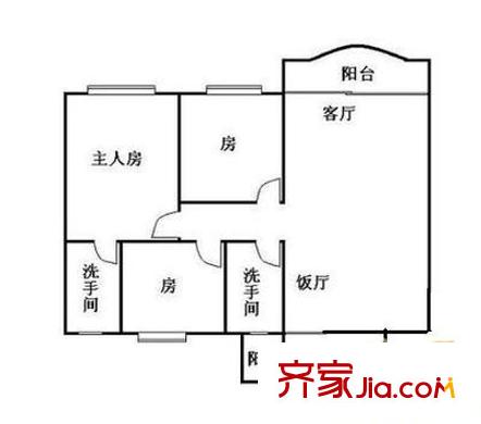 阳光棕榈园三期 3室 户型图