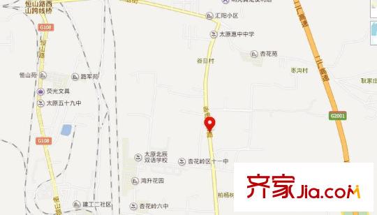 寶嘉龍庭交通圖太原  