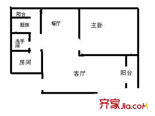 鼎太风华七期 2室 户型图