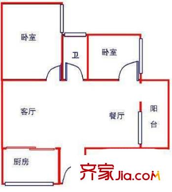 深圳 润城花园 户型图2