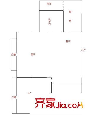 嘉南美地 2室 户型图