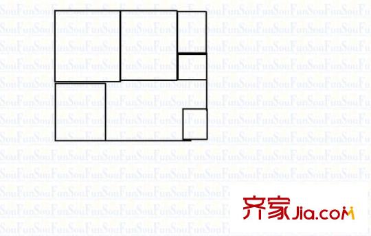 濱東花園 3室 戶型圖