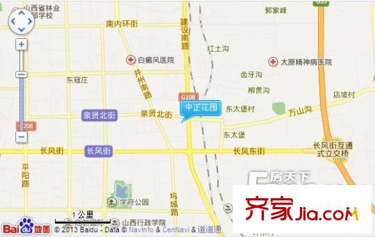 中正花園交通圖太原  