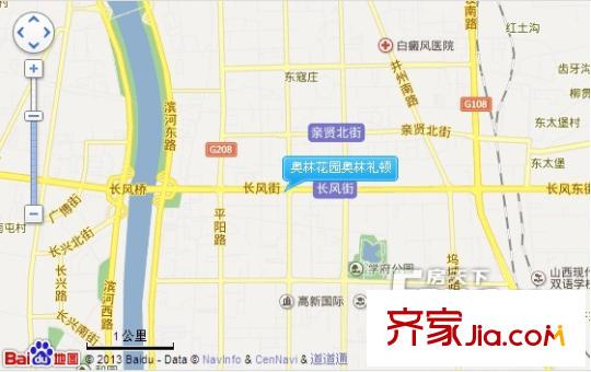 奧林花園奧林禮頓交通圖太原  