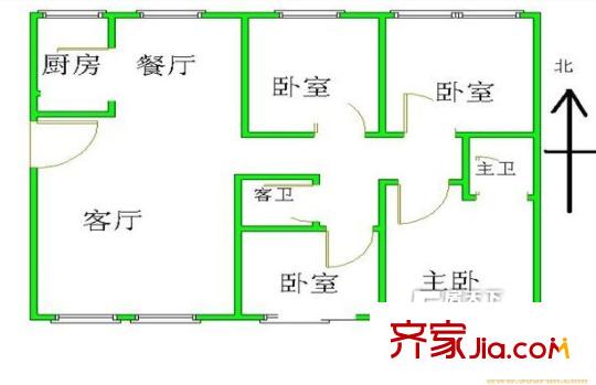 前海花园 4室户型图