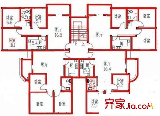 桃源村 平面图