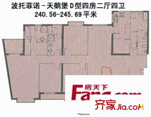 深圳波托菲诺天鹅堡一期户型图1