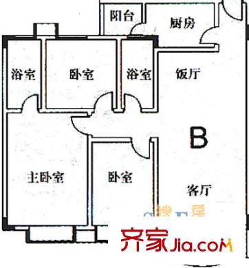 深圳麒麟花园户型图11