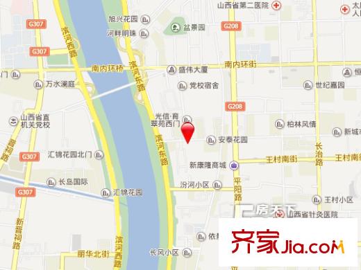 建設(shè)廳宿舍交通圖太原  