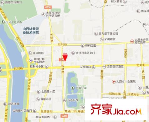建材宿舍交通圖太原  