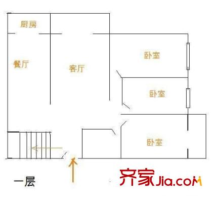 交通征費(fèi)局宿舍 3室 戶型圖