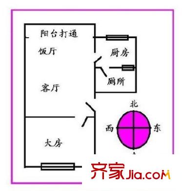 华业玫瑰郡 1室 户型图