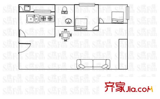 桂芳园八期 6室 户型图