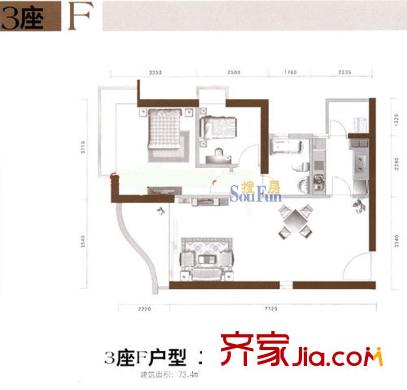 深圳漾日湾畔户型图1