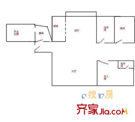 信义假日名城二期户型图假日名城二期 户型图7 3室2厅2卫1厨