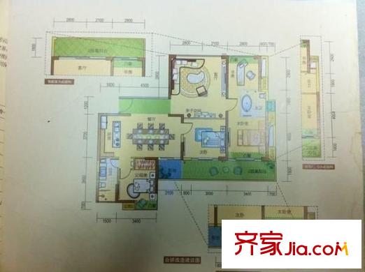 中央悦城一期 3室 户型图