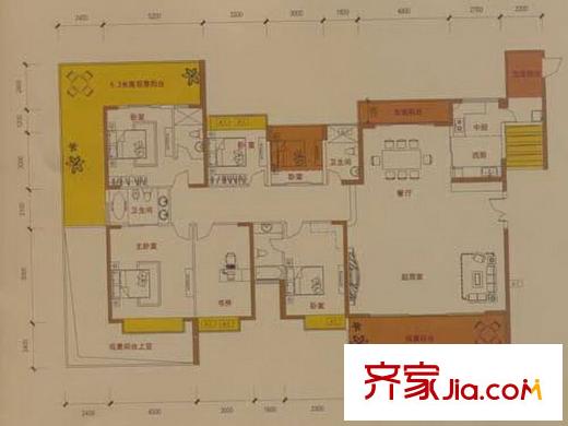 奥林华府 0室 户型图