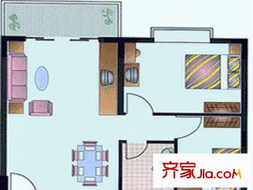 大世纪花园 0室 户型图