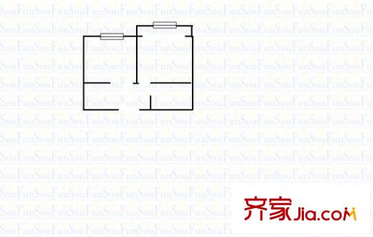 黑龍?zhí)缎^(qū) 2室 戶型圖