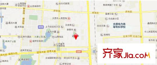 豪安小區(qū)交通圖太原  
