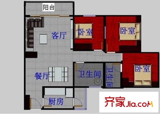 桂芳园五期 0室 户型图