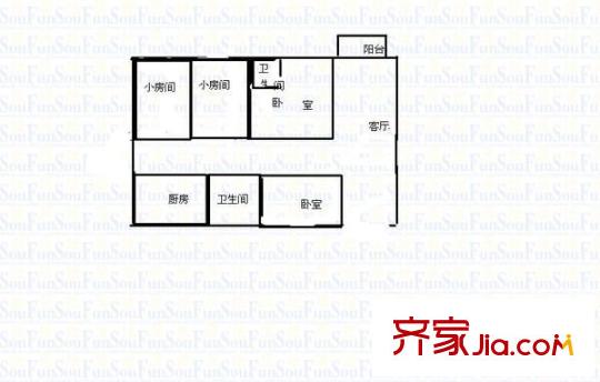 中城康桥花园二期 4室 户型图