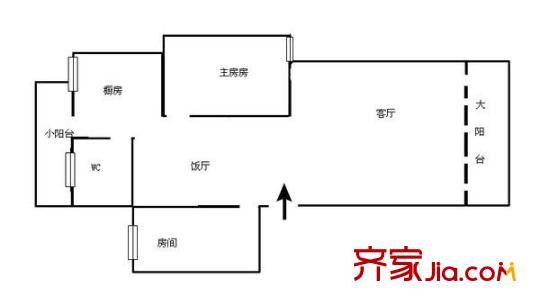 荣超花园 2室 户型图